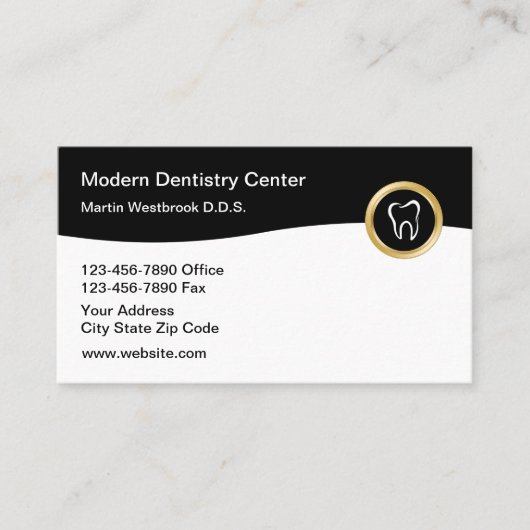 Cartes de profil d'entreprise Thème de dentiste ch (Devant)