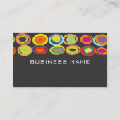 Cartes de profil des oeufs, formes organiques colo (Dos)