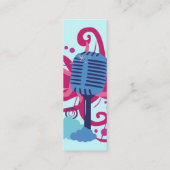 Cartes de profil d'explosion d'art au microphone (Dos)