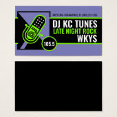 Cartes de profil DJ (Devant & derrière)