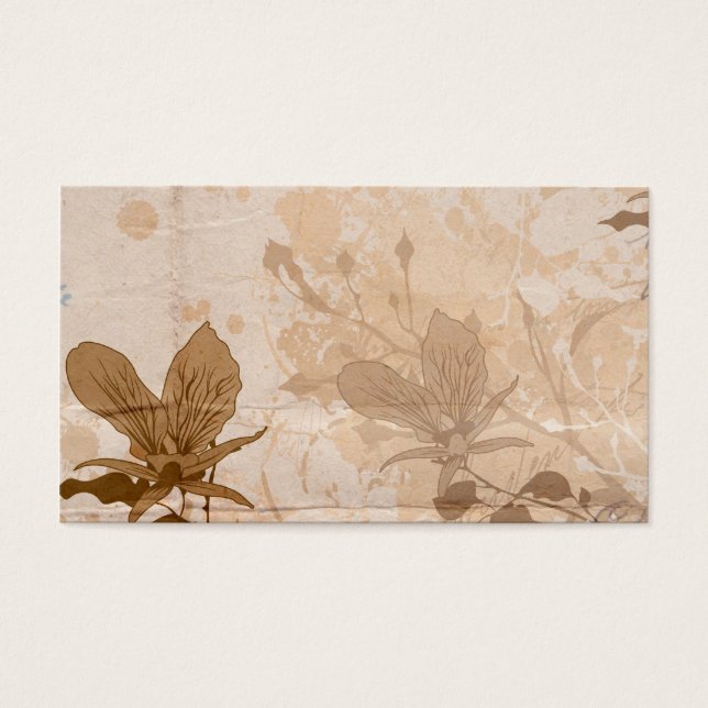 Cartes de profil d'orchidées (Devant)