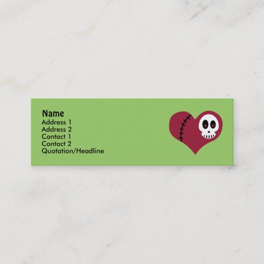 Cartes de profil du coeur crânien (Devant)