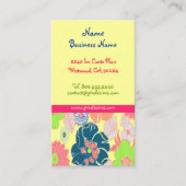 Cartes de profil du pavot à glace à fleurs rétro (Devant)