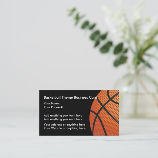 Cartes de profil du thème de basket-ball (Debout devant)