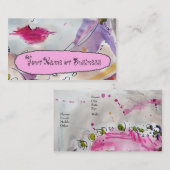 Cartes de profil féminines personnalisables n° 982 (Devant / Derrière)