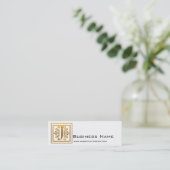 Cartes de profil Monogram Golden J Elegant (Debout devant)