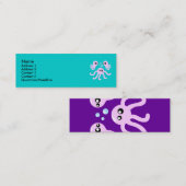 Cartes de profil octopus mignonnes (Devant / Derrière)