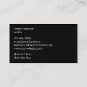 Cartes de profil professionnelles élégantes (Dos)