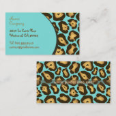 Cartes de profil Retro Animal motif (Devant / Derrière)