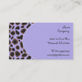 Cartes de profil Retro Cheetah Skin motif (Dos)