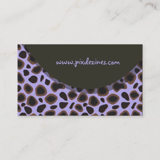 Cartes de profil Retro Cheetah Skin motif (Devant)