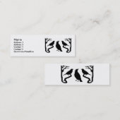 Cartes de profil Silhouette des oiseaux (Devant / Derrière)