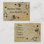 Cartes de profil - vieux papier embouti pour les e (Devant / Derrière)