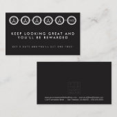 Cartes de programme de fidélité de salon de (Devant / Derrière)