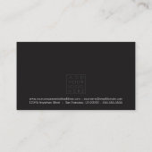 Cartes de programme de fidélité de salon de (Dos)