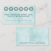 Cartes de programme de fidélité de salon de (Devant / Derrière)