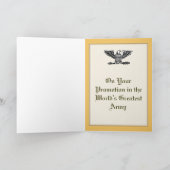 Cartes de promotion du colonel militaire (Intérieur)