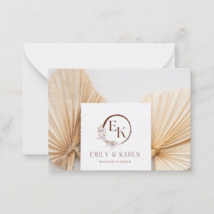 Cartes de proposition de la partie nuptiale