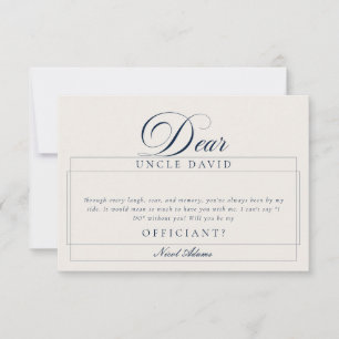 Cartes de Proposition de Mariage Classiques Ivory