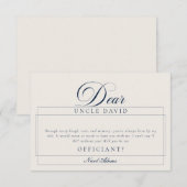 Cartes de Proposition de Mariage Classiques Ivory (Devant / Derrière)