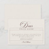 Cartes de proposition de mariage Classiques Ivory (Devant / Derrière)