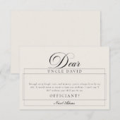 Cartes de Proposition de Mariage Classiques Usher (Devant / Derrière)