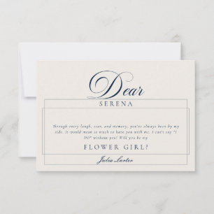Cartes de Proposition Demoiselle d'Honneur Classiq