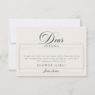 Cartes de Proposition Fille Fleur Classiques Ivoir
