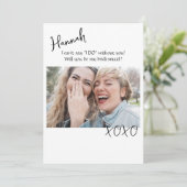 Cartes de propositions de Bridesmaid (Debout devant)