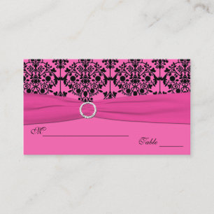 Cartes de puces Damas rose et noir