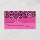Cartes de puces Damas rose et noir (Dos)