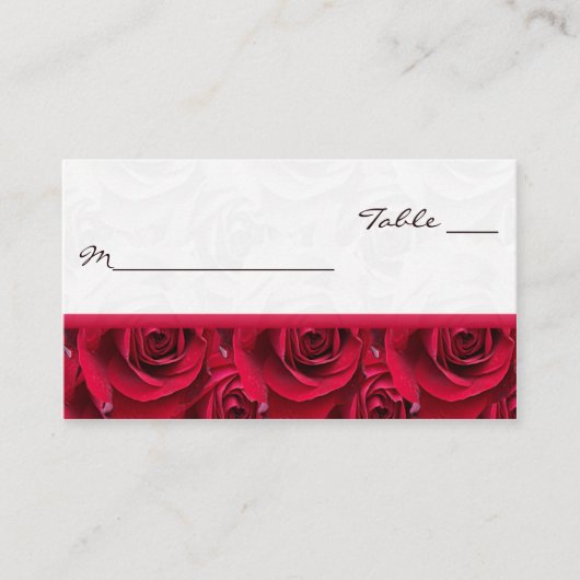 Cartes de puces de Galore Roses Rouges (Devant)