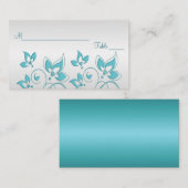 Cartes de puces florales d'argent et d'eau (Devant / Derrière)