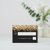 Cartes de puces mariages Lumières or (Debout devant)