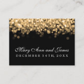 Cartes de puces mariages Lumières or (Dos)