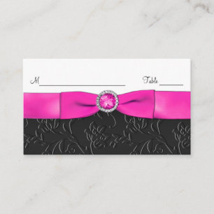 Cartes de puces noires, roses chaudes et blanches