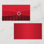 Cartes de puces rouges et noires (Devant / Derrière)