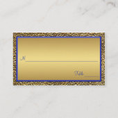 Cartes de puces Royal Blue et Gold (Dos)