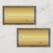 Cartes de puces Royal Blue et Gold (Devant / Derrière)