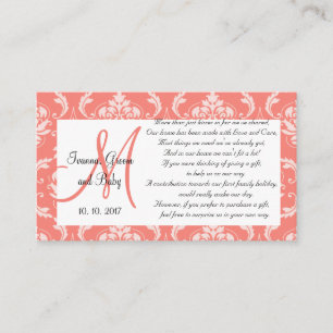 Cartes de puits Coral Mariage damassé 2