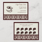 Cartes de Punch Shoppe Café (Devant / Derrière)