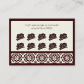 Cartes de Punch Shoppe Café (Dos)