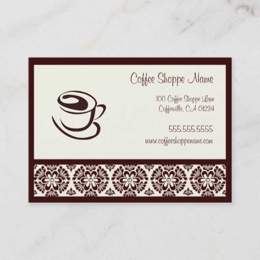 Cartes de Punch Shoppe Café (Devant)