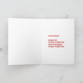 Cartes de quarantième anniversaire du mari (Intérieur)