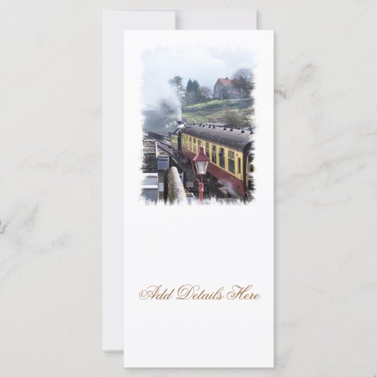 CARTES DE RACK DES TRAINS À VAPEUR (Devant)