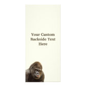 Cartes de rack personnalisées Funny Gorilla (Dos)
