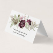 Cartes de rangement élégantes florales roses de Bo (Dos)