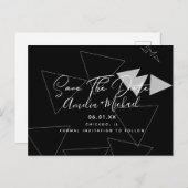 Cartes de rappel de date au formes géométriques sc (Devant / Derrière)