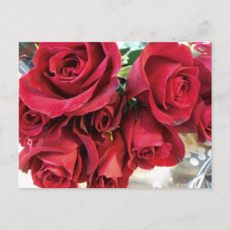 Cartes de rappel de date de roses rouges