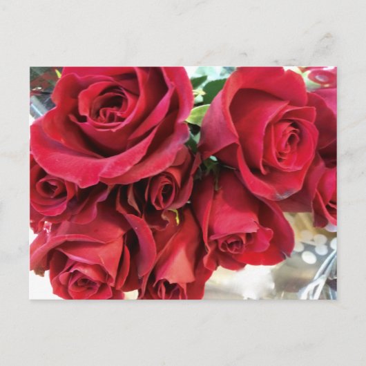 Cartes de rappel de date de roses rouges (Devant)